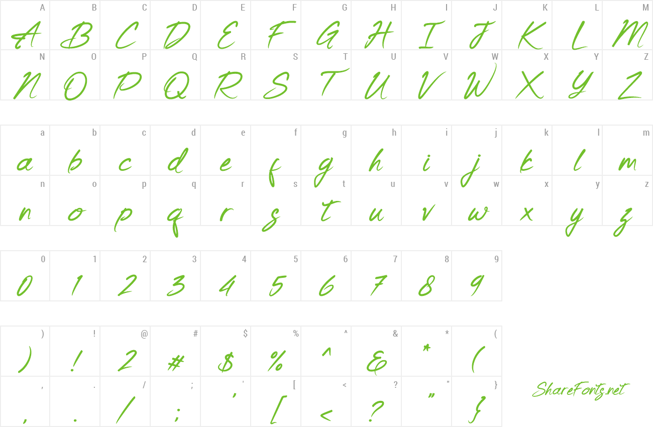 Font Keishue preview